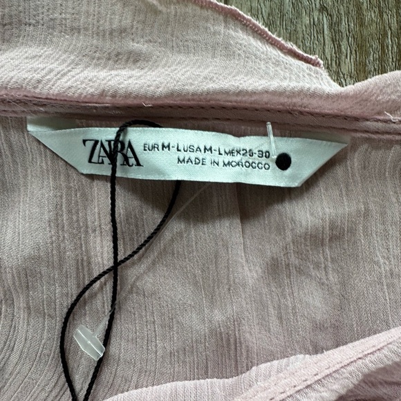 Zara Semi-Sheer Off the Shoulder Blouse - Picture 7 of 11